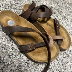Birkenstock Yara Tobacco Brown Oiled Leather